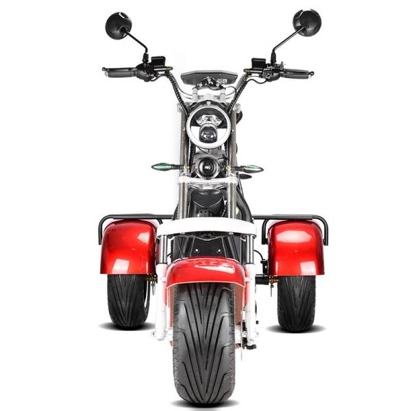 CP-3 ELEKTRO-TRIKE 25-45 KM/H, Schwarz, Rot